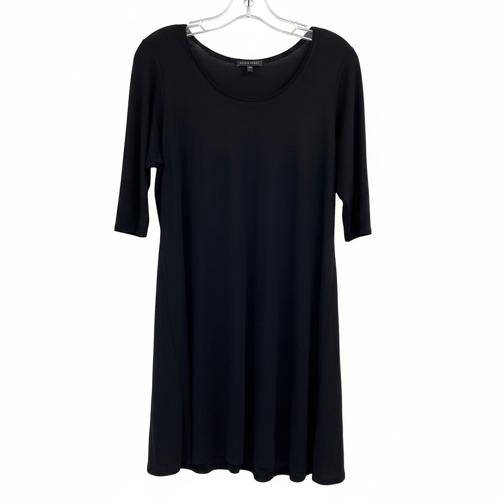 Eileen Fisher Black Mini Dress | Womens L